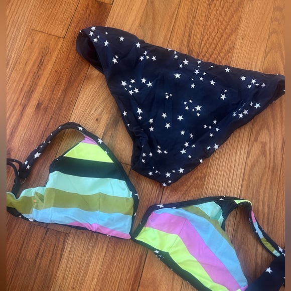 Maaji Multicolor Striped Bikini with Starry Bottoms - Picture 2 of 8